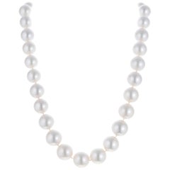 .40 Carat Diamond Tahitian Cultured South Sea Pearl Necklace