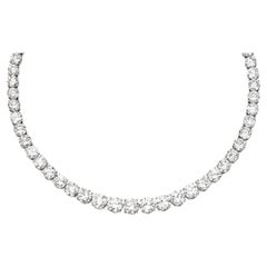 40 Carat Diamond Tennis Necklace