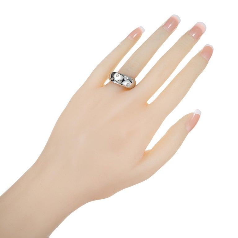 .40 Carat Diamond White Gold Dome Band Ring  For Sale 3