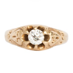 .40 Carat Diamond Yellow Gold Engagement Ring
