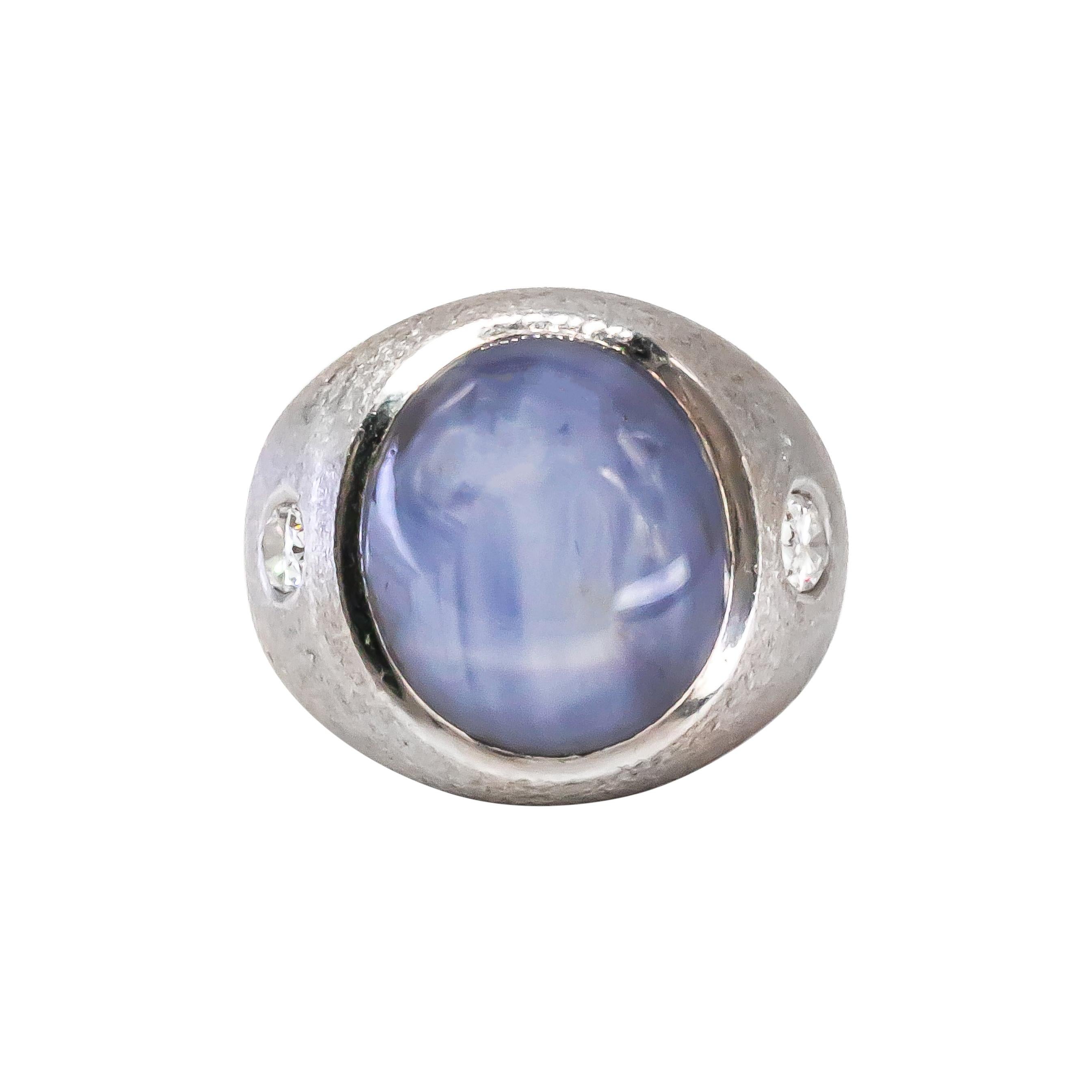 40+ Carat Double Star Sapphire Ring
