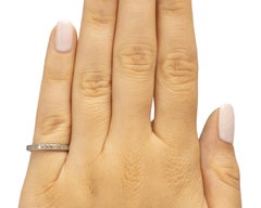 40 Karat Gesamtgewicht Art Deco Diamant Platin Ehering