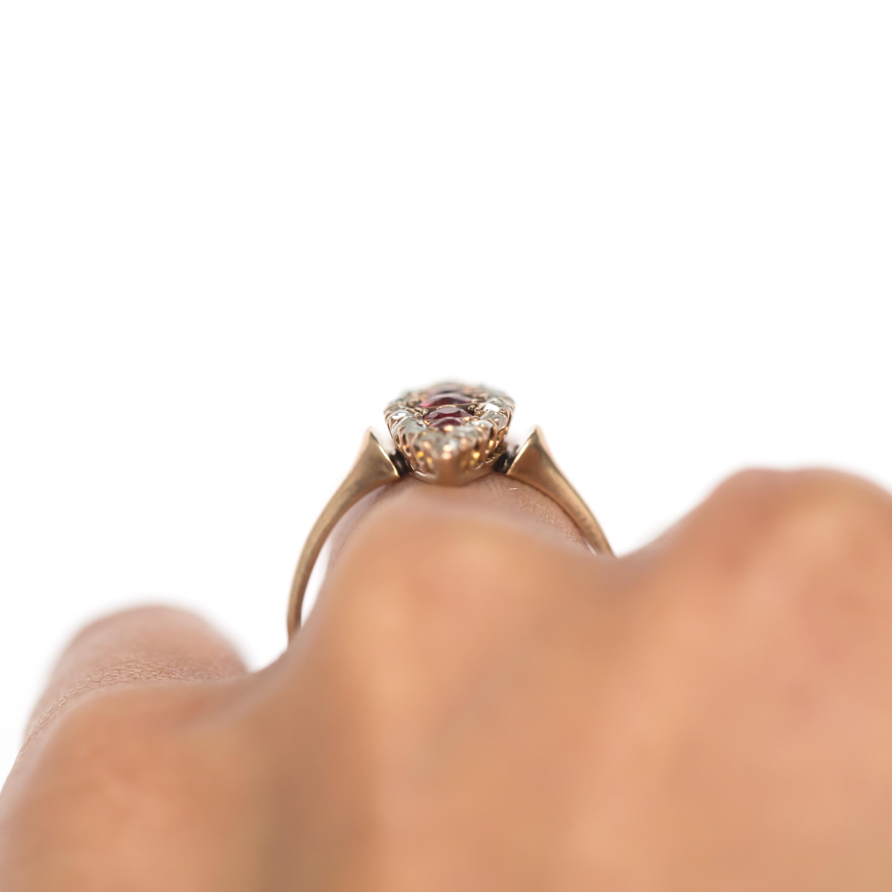 .40 Carat Total Weight Ruby Yellow Gold Engagement Ring 1