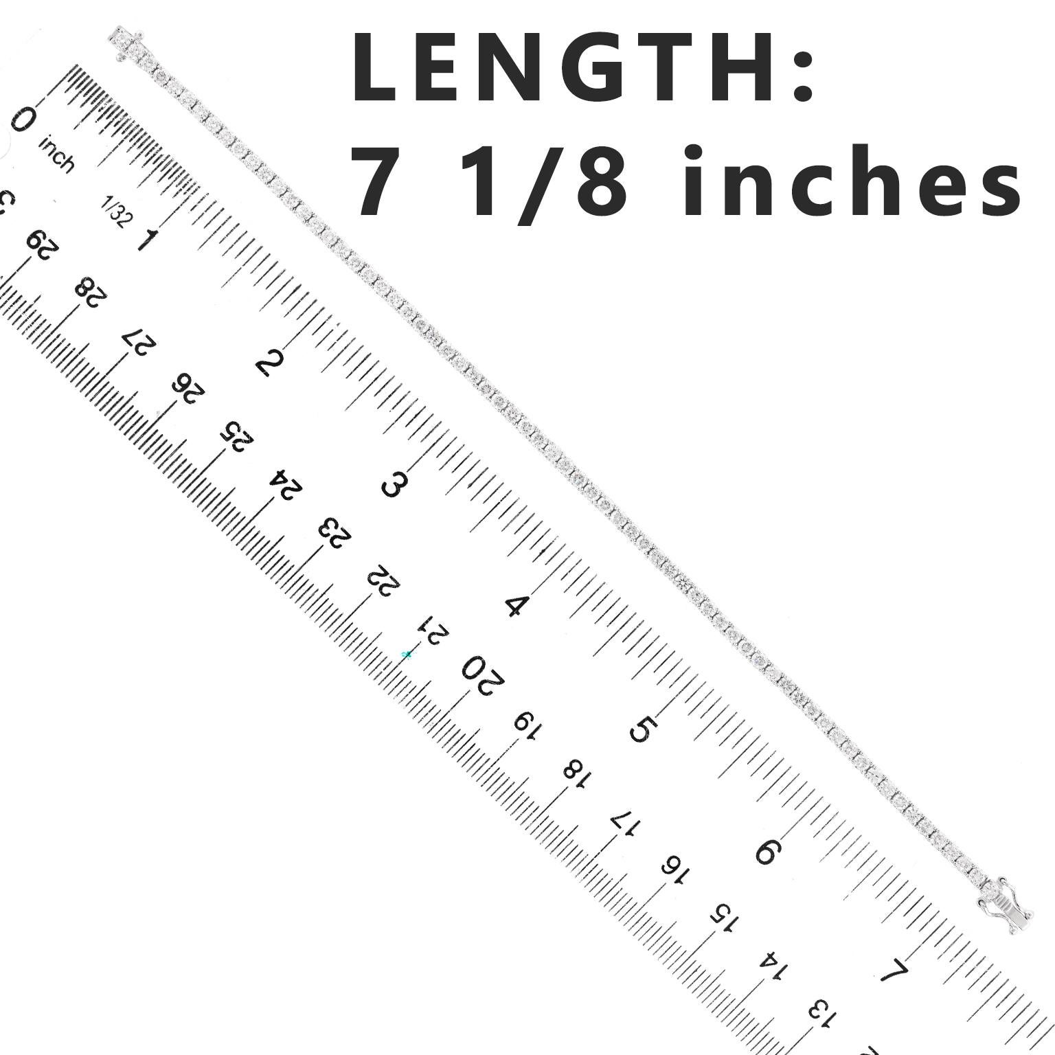 4.0 carats Diamond Line Bracelet For Sale 1
