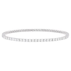 Bracciale con linea di diamanti da 4,0 carati