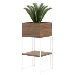 High Planter in Custom Wood and Metallic Colors