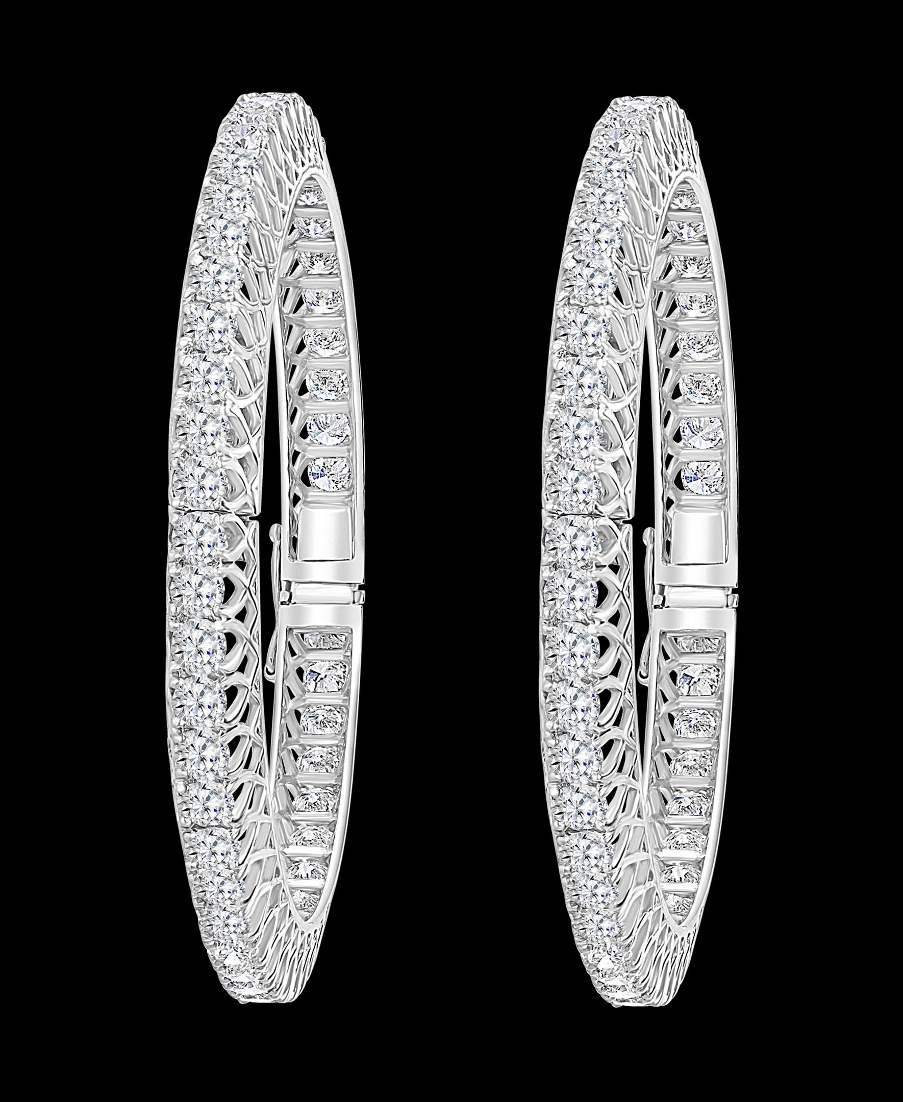 40 Pointer Each, 36 Ct Single Line Eternity 18 Kt Gold and Diamond Bangle, Pair For Sale 7
