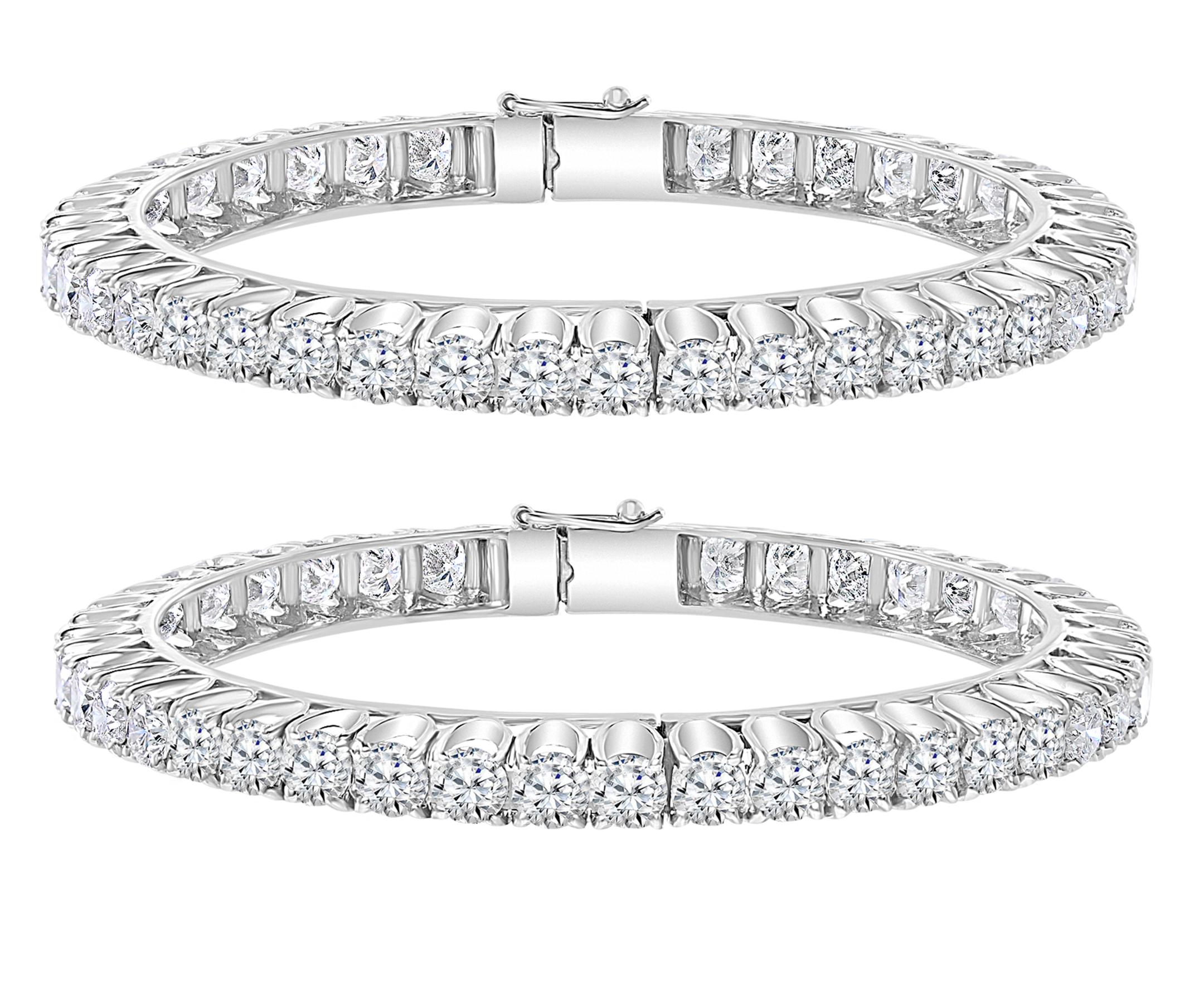 50 pointer diamond bangles