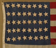 40-Star "Unofficial" Whimsical Star Pattern American Flag, circa 1889