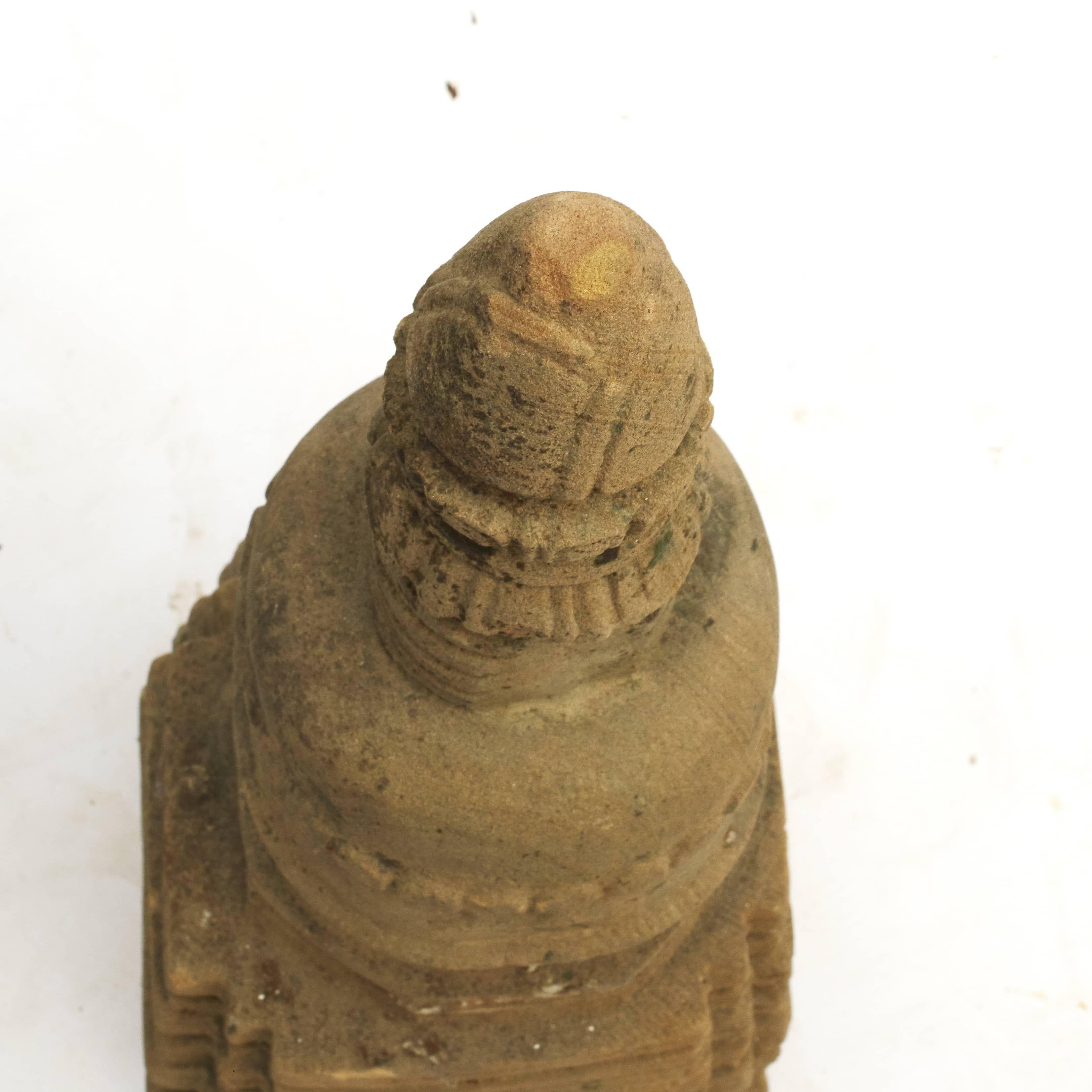 Sculpture pagode de Stupa en grès birman ancien de 400 à 600 ans Bon état - En vente à Kastrup, DK