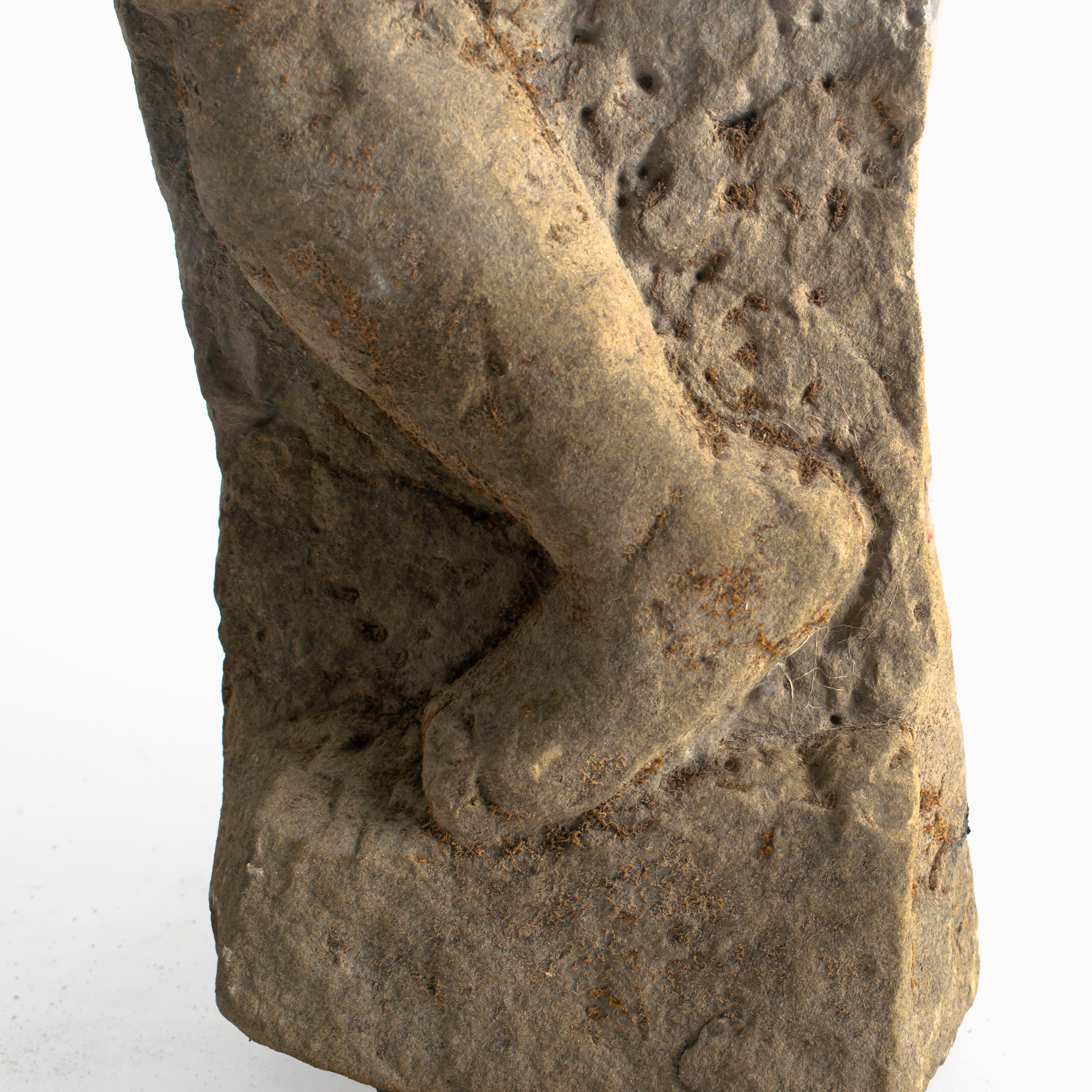Burmese 400-600 Years Old Sandstone Sculpture Leg Fragment