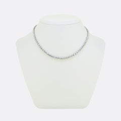 4.00 Carat Diamond Line Necklace