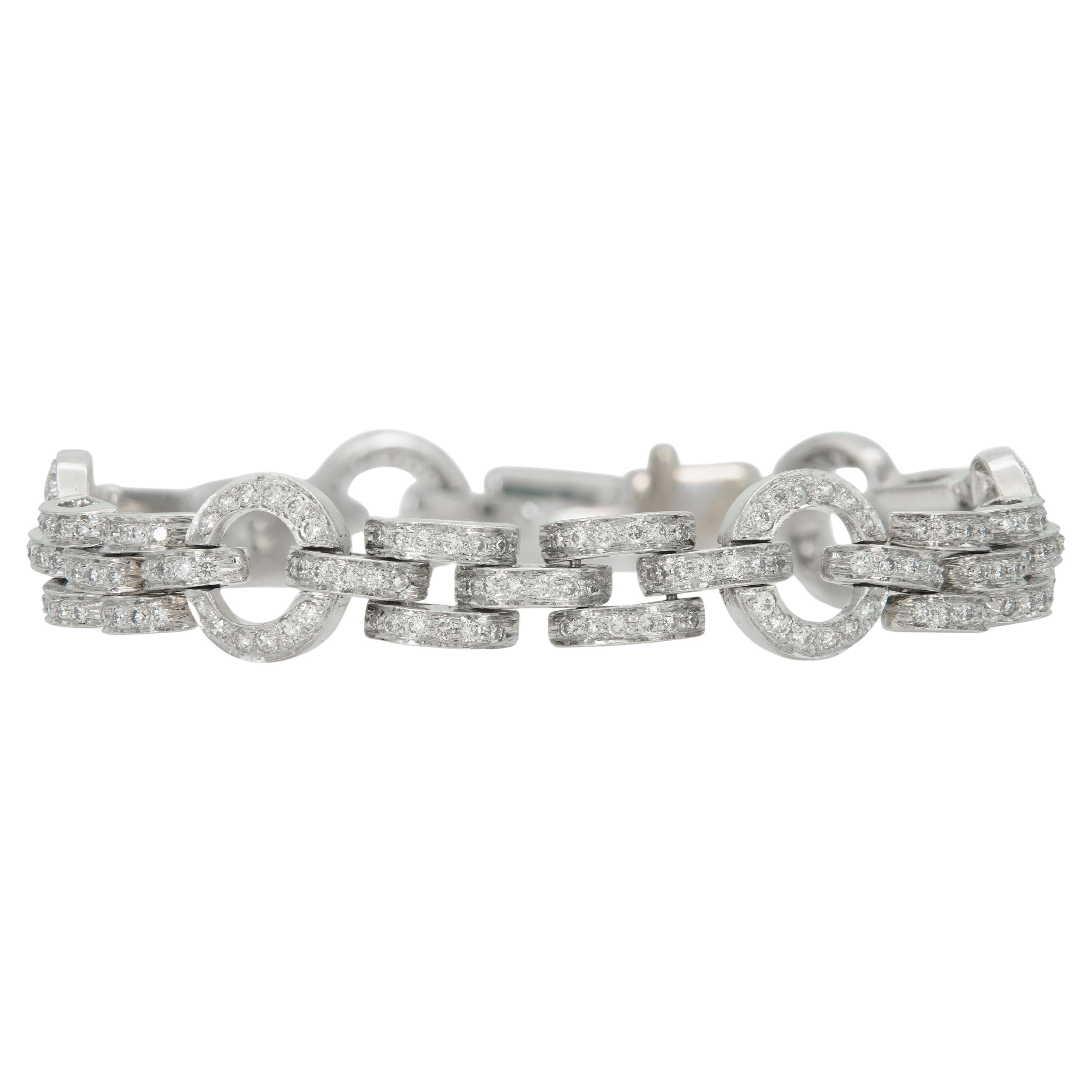 4.00 Carat Diamond Link Bracelet