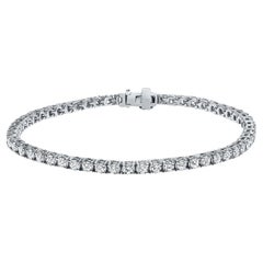 4.00 Carat Diamond Milano Tennis Bracelet in 14 Karat White Gold, Shlomit Rogel