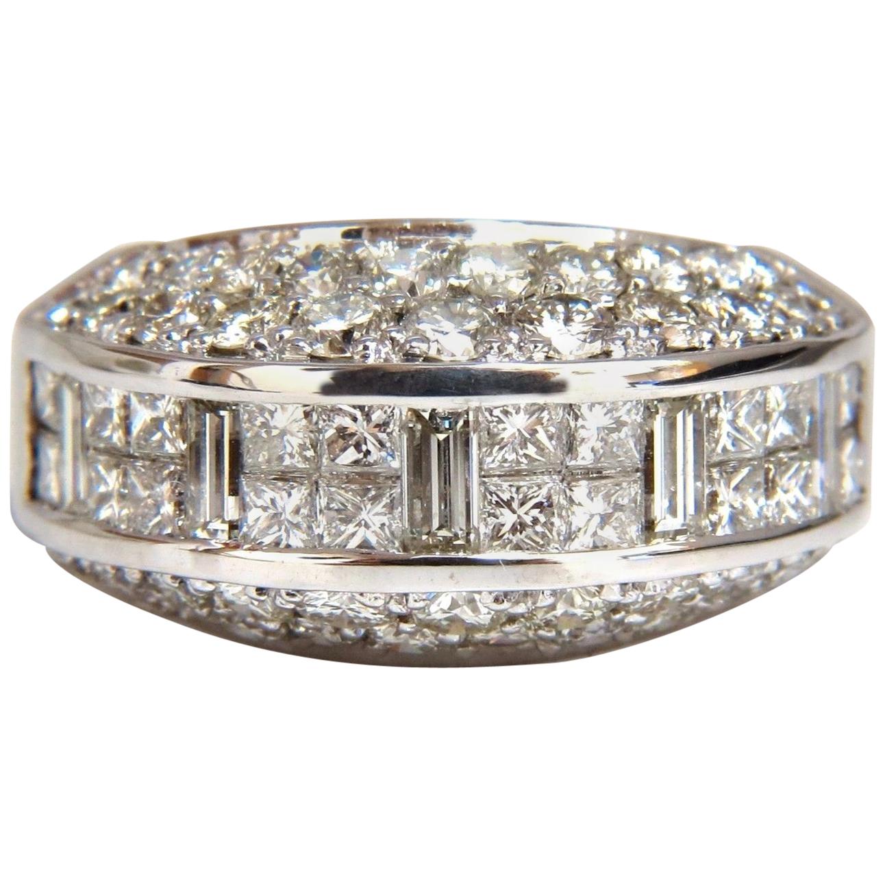 4,00 Karat Diamanten Erhöhter Contemporary Ring Dreidimensional 18 Karat*