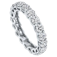 Bracelet d'éternité Shlomit Rogel en or blanc 14 carats avec diamants « Liir » de 4,00 carats
