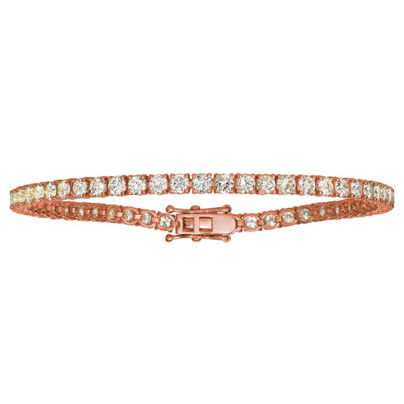 
4.00 Carat Natural Diamond Tennis Bracelet G SI 14K Rose Gold 7''

100% Natural Diamonds, Not Enhanced in any way Round Cut Diamond Tennis Bracelet
4.00CT
G-H
SI
14K Rose Gold, prong style
7 inches in length
62 diamonds

B5882-4P

ALL OUR ITEMS ARE