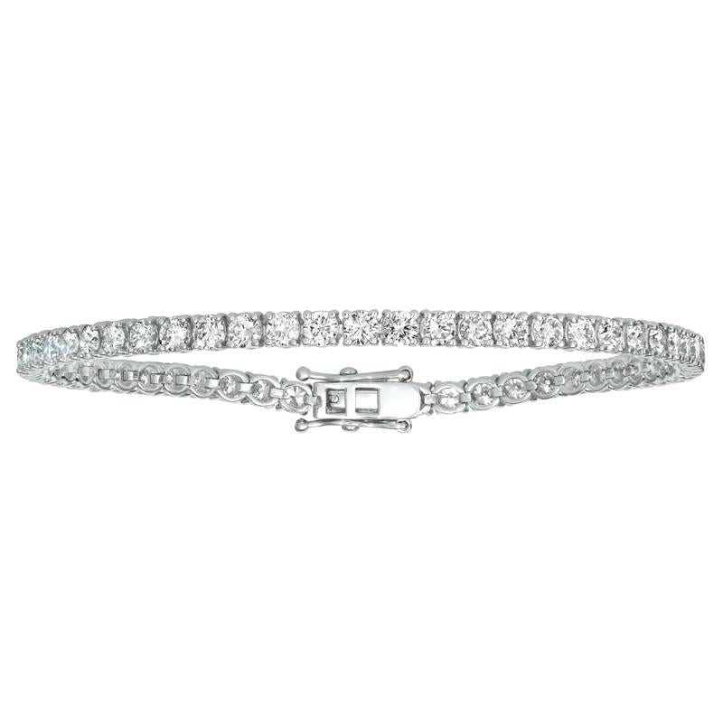 4.00 Carat Natural Diamond Tennis Bracelet G SI 14K White Gold 7'' (Bracelet de tennis en diamant naturel)

Diamants 100% Naturels, non rehaussés Bracelet de tennis en diamant taillé en rond
4.00CT
G-H
SI
Or blanc 14 carats, style à pince
7 pouces