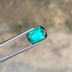 4.00 Carat Natural Loose Blue Green Tourmaline Cushion Cut Gemstone