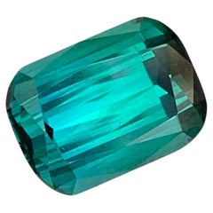 4.00 Carat Natural Loose Blue Green Tourmaline Cushion Cut Gemstone