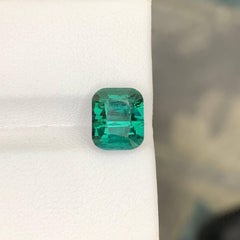 4.00 Carat Natural Loose Bluish Green Tourmaline Emerald Cut Afghan Gemstone