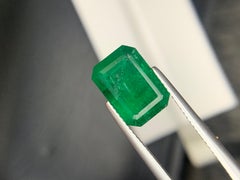 4.00 Carat Natural Loose Emerald Gemstone Emerald Cut