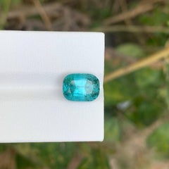 4.00 Karat Natürlicher loser Lagunenblauer Turmalin Cushion-Schliff Afghanischer Edelstein