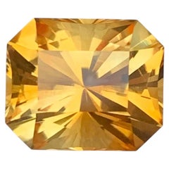 4.00 Carati Nature Sciolto Maraba Citrino Taglio Ottagono Gemma