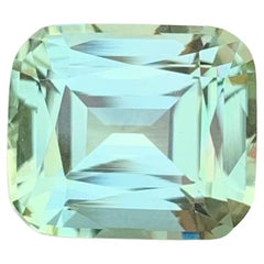 4.00 Carat Natural Loose Mint Green Tourmaline Cushion Shape Gem