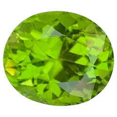 4,00 Karat natürlicher Peridot Oval Edelstein, lose
