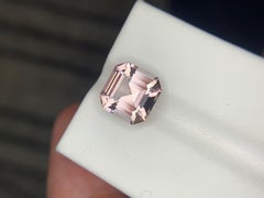 4.00 Carat Natural Loose Pink Tourmaline Gemstone Asscher Cut