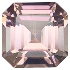 4.00 Carat Natural Loose Pink Tourmaline Gemstone Asscher Cut