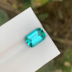 4.00 Carat Natural Loose Seafoam Tourmaline Cushion Cut Gemstone