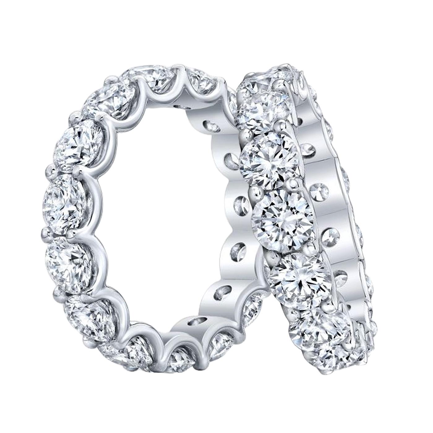 Zelebrieren Sie Zeitlosigkeit mit diesem 4-karätigen U-Gallery Eternity Band, einem Meisterwerk, das Ihre schönsten Momente festhält. Dieses unglaubliche Ewigkeitsband ist mit einem Kreis aus runden Brillanten von insgesamt 4 Karat besetzt. Dieser