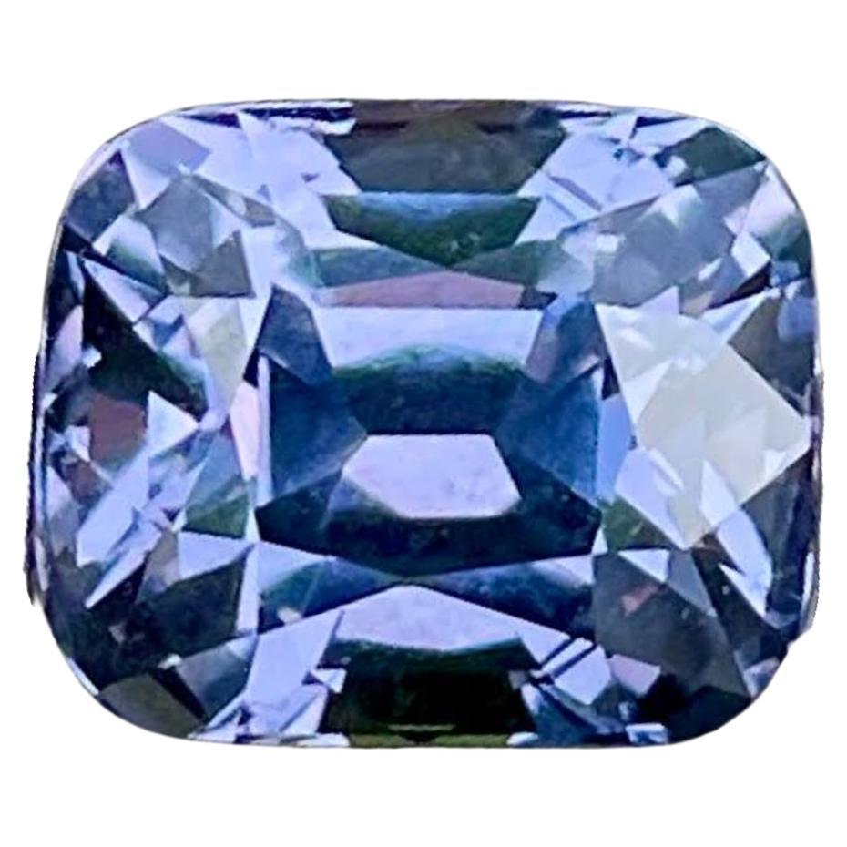 4.00 carats Lavender Spinel Stone Cushion Cut Natural Tanzanian Gemstone