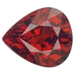 4.00 Carats Natural Spessartite Garnet Loose Gemstone Pear Shape