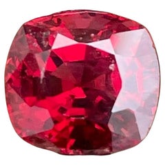 4.00 carats Red Garnet Stone Cushion Cut Natural Tanzanian Gemstone