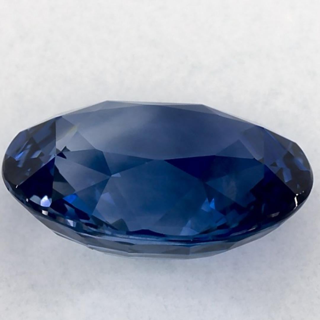 4.00 Karat Blauer Saphir Oval Loser Edelstein im Zustand „Neu“ im Angebot in Fort Lee, NJ