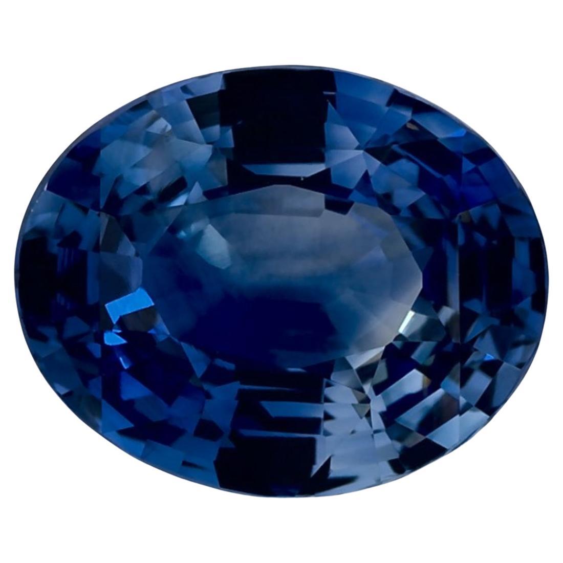 4.00 carati di zaffiro blu ovale sfuso