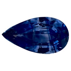 4.00 Karat Blauer Saphir Birne Loser Edelstein
