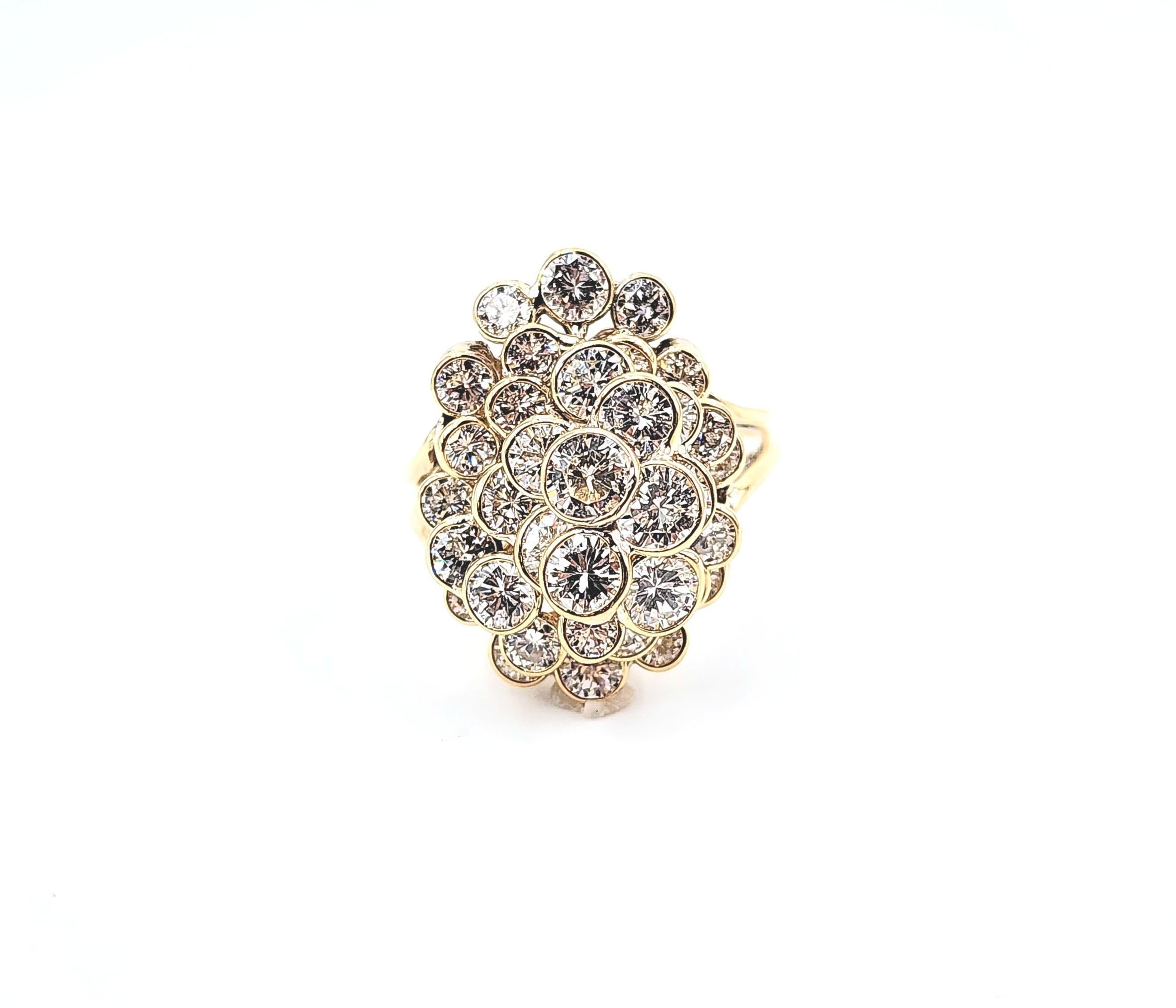 Bague cocktail en diamant de 4,00 ct en vente 2