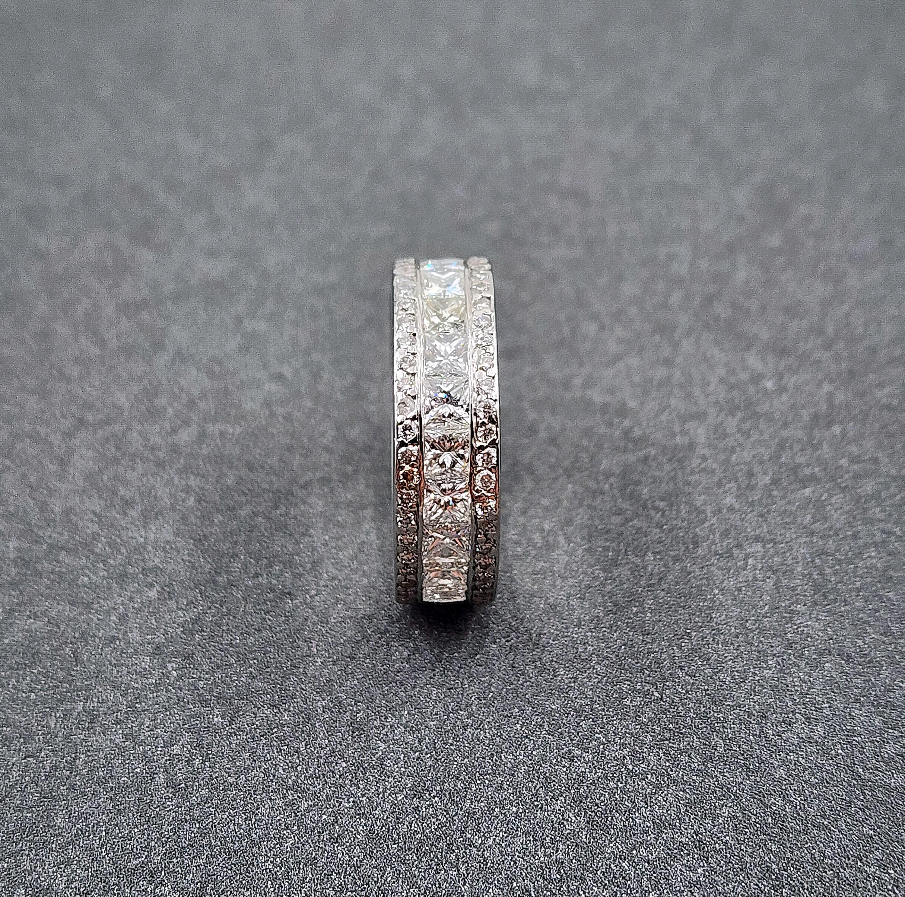 4.00 Karat Diamant Eternity Band im Zustand „Neu“ im Angebot in Chicago, IL