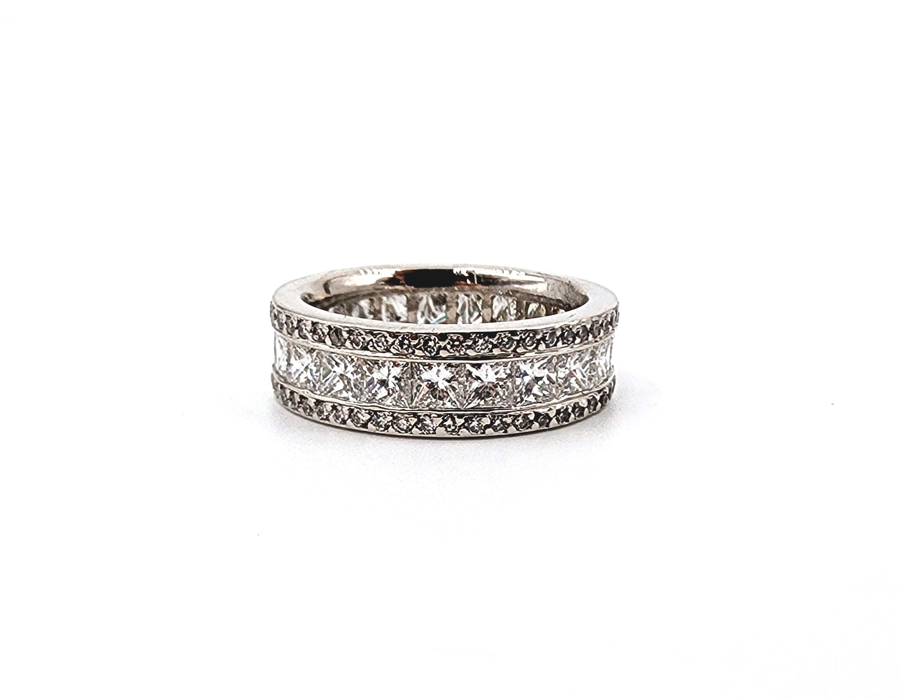 4.00 Karat Diamant Eternity Band im Angebot 2