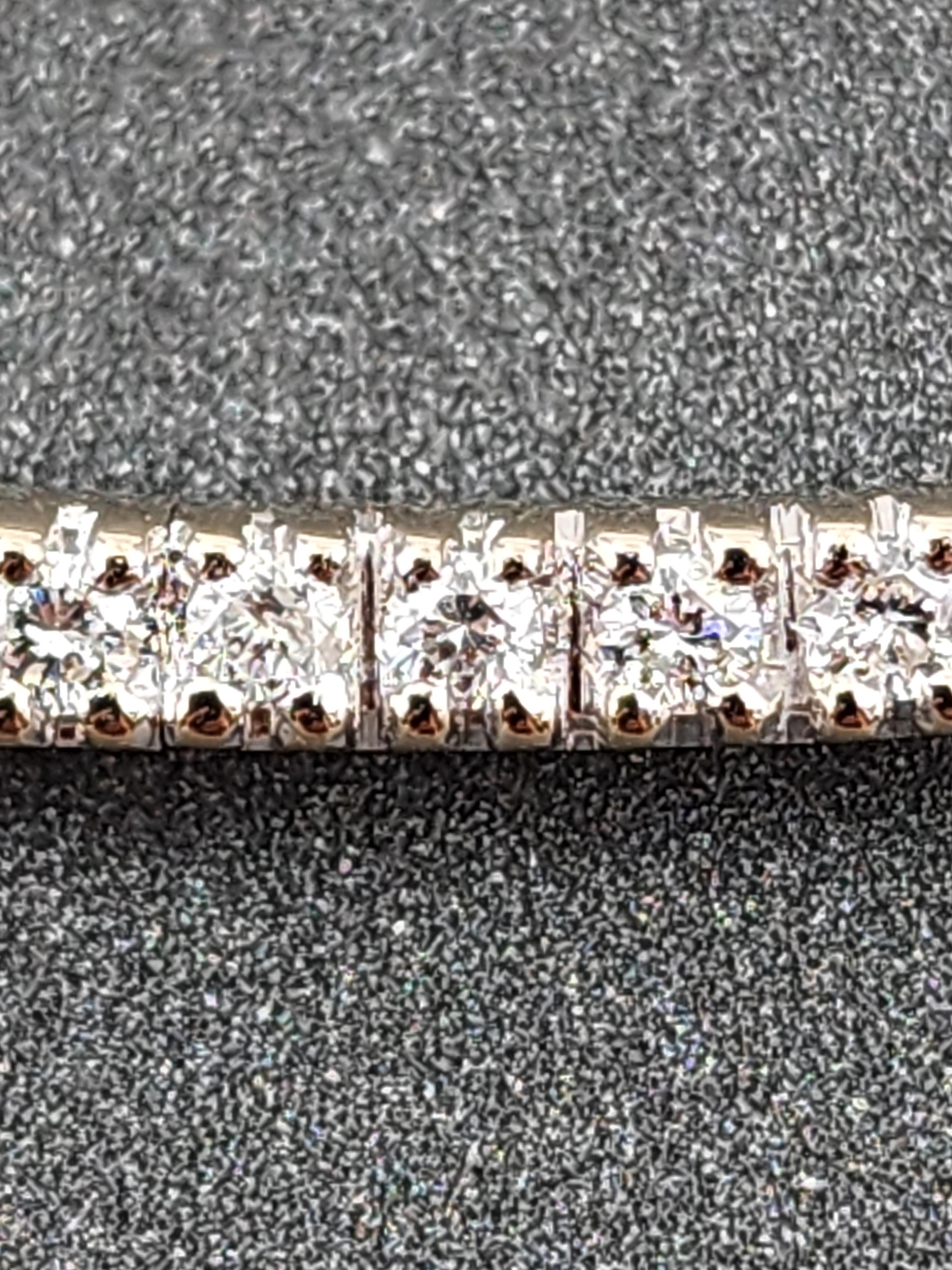 4.00 ct Flexible Diamant-Halskette - 18k Weißgold im Zustand „Hervorragend“ im Angebot in Chicago, IL
