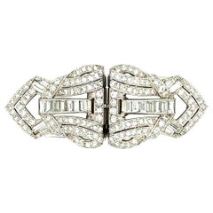 4.00 Ct Platinum Diamond Brooch