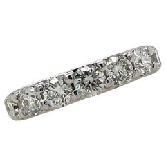 4.00 Ctw Round Brilliant Diamond Eternity Band Ring 18 Karat White Gold