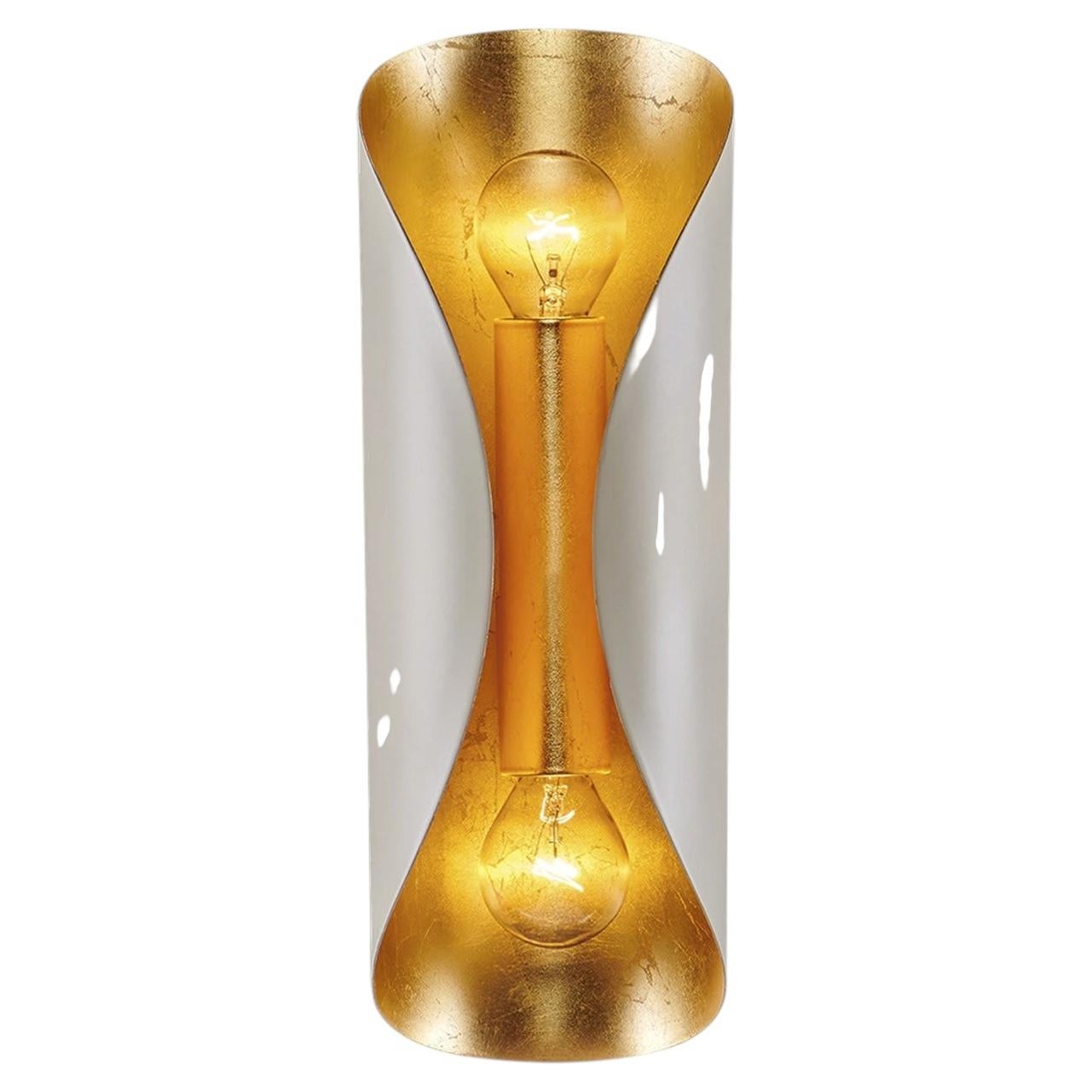 4000/A2 2-Light Taupe and Gold Sconce For Sale