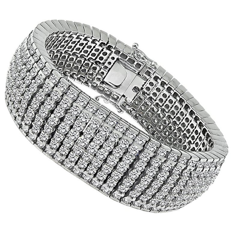 Bracciale in oro con diamanti da 40.00 ct
