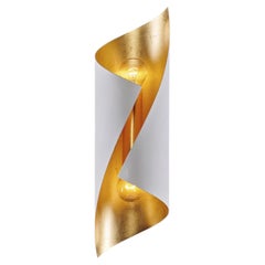 4002/A2 Wandleuchter mit 2 Lichtern in Weiß und Gold