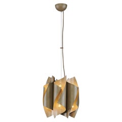 4002/S12 12-flammige Hängeleuchte in Taupe und Elfenbein